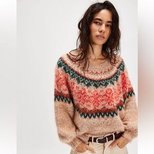 Free People Festive Frost Pullover/Sweater